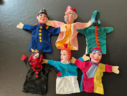Set klassieke handpoppen voor de poppenkast, Kinderen en Baby's, Speelgoed | Poppenhuizen, Gebruikt, Poppenhuispop, Ophalen