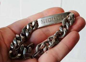 Dikke zware zilveren armband beschikbaar voor biedingen