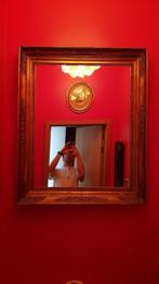 Grote klassieke XVIII spiegel met vergulding, 75 tot 100 cm, 100 tot 150 cm, Gebruikt, Rechthoekig