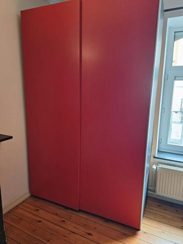 Portes coulissantes pour Pax 150x236 cm Ikea hasvik rouge 