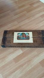 Vintage houten sigarendoos, Ophalen, Gebruikt, Overige typen