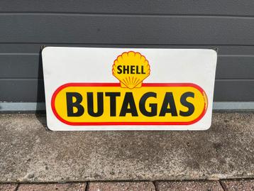 Shell butagas emaille reclamebord