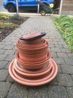 Lot schalen voor bloempotten, Tuin en Terras, Bloempotten, Ophalen, Zo goed als nieuw, Terracotta