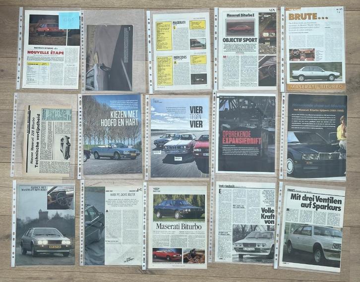 MASERATI - ARTICLES, Livres, Autos | Brochures & Magazines, Enlèvement ou Envoi