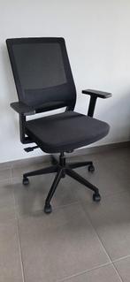 Ergonomische bureaustoel met verstelbare lendensteun – zwart, Comme neuf, Enlèvement, Chaise de bureau, Ergonomique