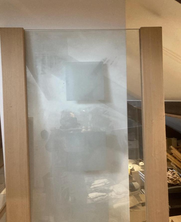 nieuwe houten binnendeuren met glas, Doe-het-zelf en Bouw, Deuren en Vliegenramen, Nieuw, Binnendeur, 200 tot 215 cm, Minder dan 80 cm