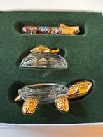 Swarovski Schildpad doosje met buisje gekleurde steentjes D2, Verzamelen, Ophalen of Verzenden, Zo goed als nieuw