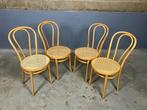 beuken Radomsko Thonet nr 14 stoelen 4 stuks, Thonet Radomsko Ton FMG Kohn bentwood, Riet of Rotan, Vier, Gebruikt