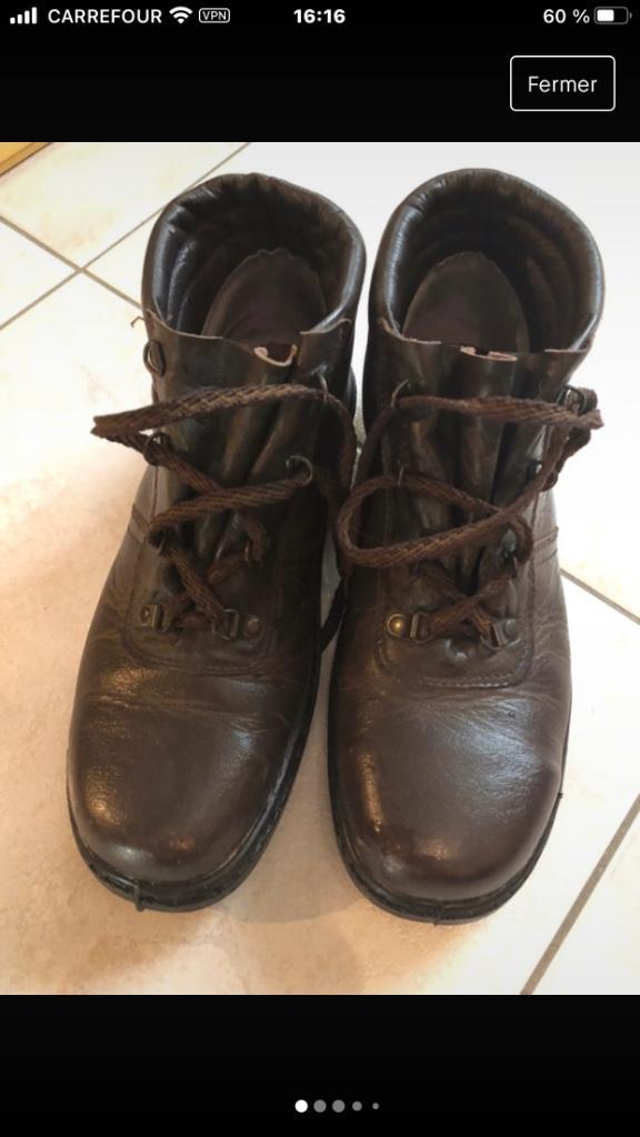 bottines de marche de randonnée ou de travail, Kleding | Dames, Schoenen, Zo goed als nieuw, Lage of Enkellaarzen, Bruin, Ophalen