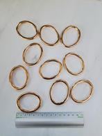 Goudkleurige ovale ringen om tassen of riemen te maken, Ophalen of Verzenden