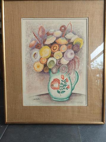 Kunstwerk in kader beschikbaar voor biedingen