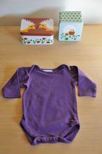 Romper paars lange mouw Hema - Maat 50-56, Kinderen en Baby's, Babykleding | Maat 56, Nacht- of Onderkleding, Gebruikt, Meisje