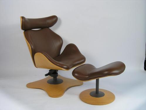 SKOTTE CHAISE "TOK" design Kita Toshiyuki, Huis en Inrichting, Zetels | Zetels en Chaises Longues, Nieuw, Hout, Leer, Metaal, Ophalen of Verzenden
