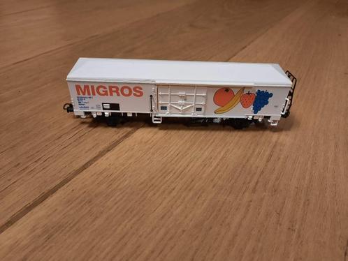 Electrotren 94-05 - wagon frigorifique Migros, Hobby & Loisirs créatifs, Trains miniatures | HO, Utilisé, Wagon, Autres marques