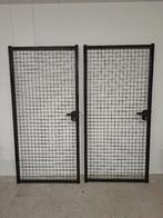 Tuinpoortjes 100x200 zwart, Portail battant, Acier, 100 à 150 cm, Utilisé