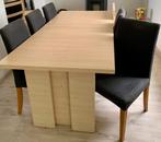 Table de salle a manger en chene clair + allonge 5 chaises, Maison & Meubles, Tables | Tables à manger, Cinq personnes ou plus