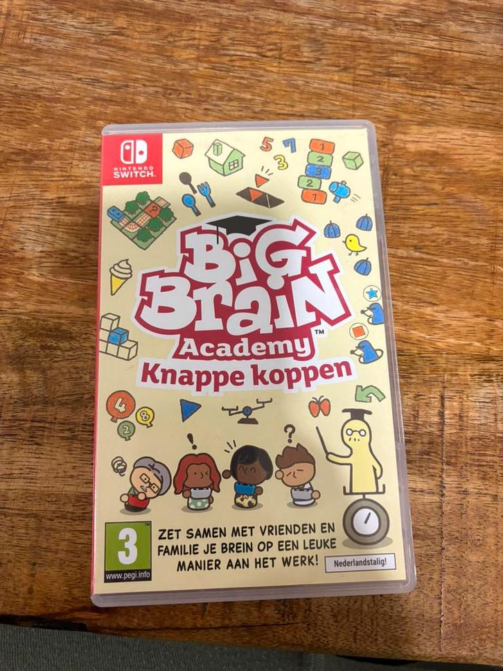 Big Brain Academy: Knappe Koppen, Games en Spelcomputers, Games | Nintendo Switch, Zo goed als nieuw, Puzzel en Educatief, 3 spelers of meer