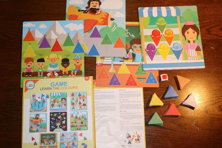 Game: Learn the colours vanaf 3 jaar NL, Hobby en Vrije tijd, Gezelschapsspellen | Kaartspellen, Gebruikt, Een of twee spelers