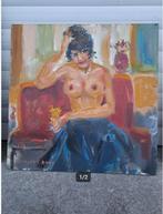 Huile sur panneau signe Tony reniers, Antiek en Kunst, Ophalen of Verzenden