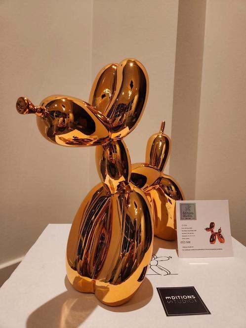 🐶🧡 Jeff Koons (After) - Balloon Dog XXL (Orange Gold), Antiek en Kunst, Kunst | Designobjecten, Ophalen of Verzenden