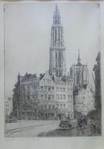 ROMAIN MALFLIET / GEBOORTEHUIS VAN DYCK / ZW-W ETS / 51x38cm, Ophalen of Verzenden