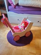 Haba poppenwagen met pop, Ophalen, Zo goed als nieuw