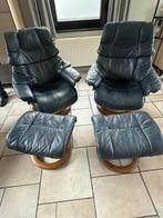 Stressless salon, Ophalen, Gebruikt, Vierpersoons of meer, Hout