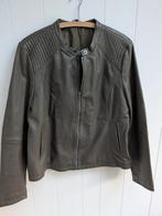 lederjas maatt 38 kaki/grijs, Kleding | Dames, Jasjes, Kostuums en Pakken, Ophalen of Verzenden, Zo goed als nieuw