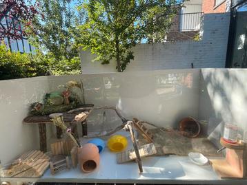 Ruim houten hamsterhok/hamsterkooi + accessoires, bieden mag beschikbaar voor biedingen