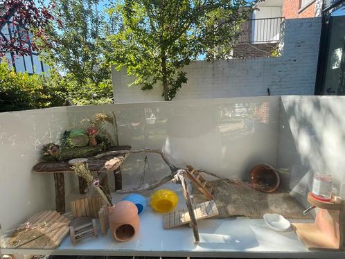 Ruim houten hamsterhok/hamsterkooi + accessoires, bieden mag, Dieren en Toebehoren, Knaagdieren en Konijnen | Hokken en Kooien