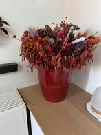 Droogbloemen met vaas, Ophalen, Zo goed als nieuw