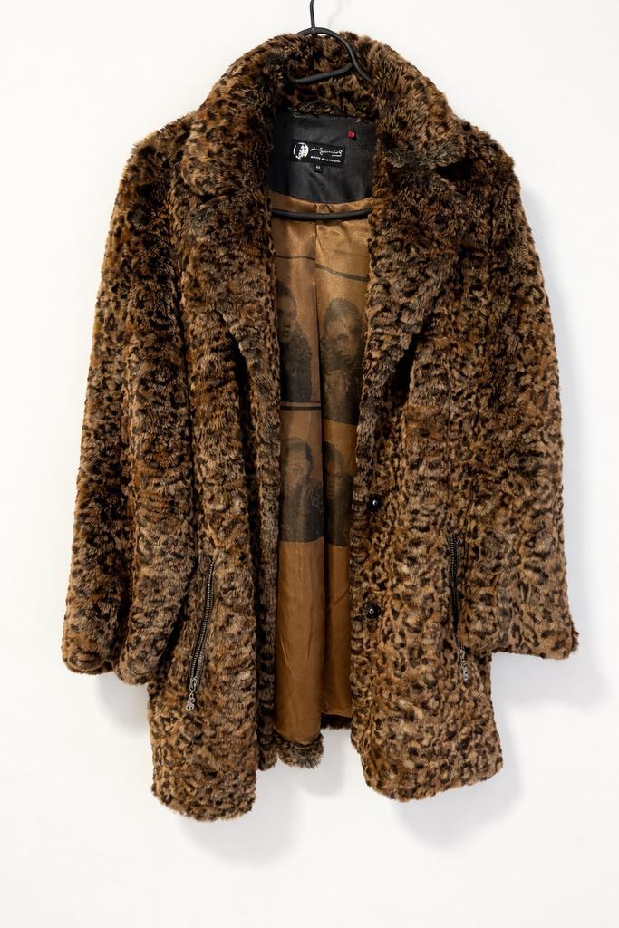 Andy Warhol x Pepe Jeans London Luipaard Faux Fur Jas – M, Kleding | Dames, Jassen | Winter, Zo goed als nieuw, Maat 38/40 (M)