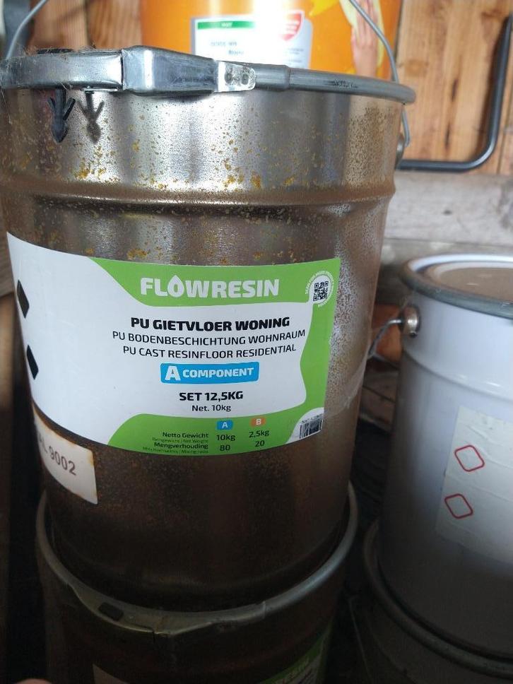 PU Gietvloer Flowresin Woning Doe het zelf kit 30m², Doe-het-zelf en Bouw, Verf, Beits en Lak, Nieuw, Ophalen