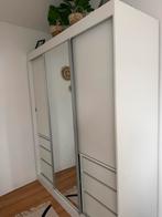 Witte kleding kast Henry, Hoogte: 2.16 - lengte: 180 - diepte 65, 150 à 200 cm, Comme neuf, Enlèvement