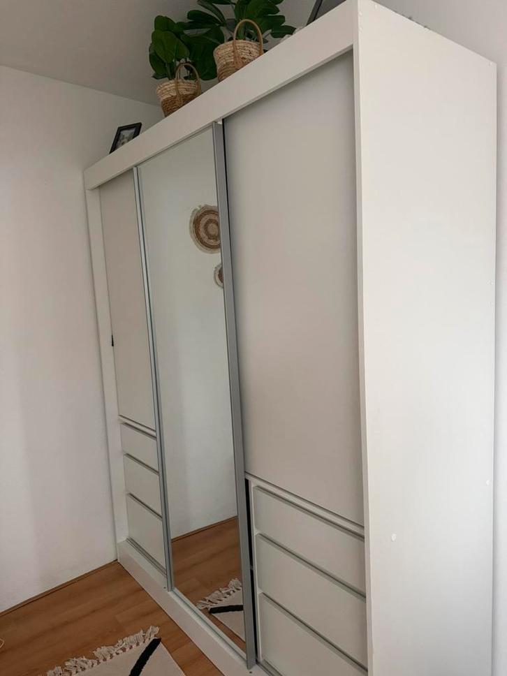 Witte kleding kast Henry, Maison & Meubles, Armoires | Penderies & Garde-robes, Comme neuf, 200 cm ou plus, 150 à 200 cm, 50 à 75 cm