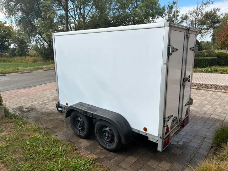 Power trailer gesloten aanhanger 750kg, Auto diversen, Aanhangers en Bagagewagens, Gebruikt, Ophalen