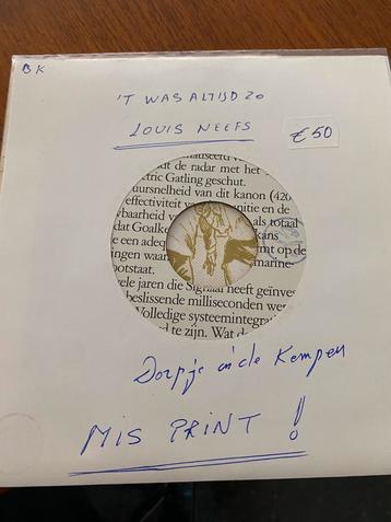 single .Louis Neefs. Zeldzame misprint van het label !! beschikbaar voor biedingen