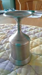 Kleine tinnen pot op voet, 10 cm bij 6 cm breed, Antiek en Kunst, Ophalen