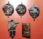 Lotje kentekens Franse commando opleidingscentrums, Ophalen of Verzenden, Landmacht, Embleem of Badge