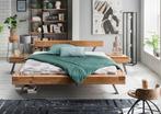 Massief eiken houten bed Xavier 140 /160 /180 /200 x 200 cm, Verzenden, 200 cm, Hout, Nieuw