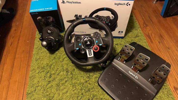 Logitech G29 racestuur + schakelpook – topstaat – €250, Games en Spelcomputers, Spelcomputers | Overige Accessoires, Zo goed als nieuw