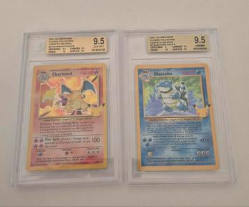 Pokemon charizard & blastoise van celebration beschikbaar voor biedingen