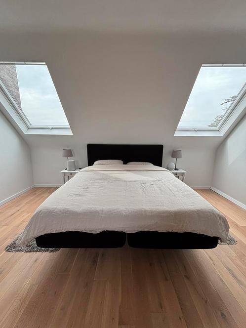 Uitstekende Occas!!! TEMPUR Elect 180/200 zwarte boxspring, Huis en Inrichting, Slaapkamer | Boxsprings, Zo goed als nieuw, Zwart