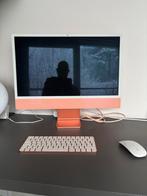 Imac apple m1 8gb 24inch retina 250gb orange pink, Computers en Software, Apple Desktops, Ophalen, Zo goed als nieuw, IMac