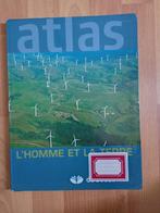 Atlas l'homme et la terre  De Boeck, Livres, Livres scolaires, Comme neuf, Enlèvement, Enseignement secondaire inférieur, Géographie