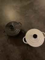 Creuset mini potjes, Huis en Inrichting, Ophalen, Zo goed als nieuw, Overige materialen, Kookpan of Snelkookpan