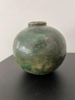Vintage vaas in keramiek - belisch design, Gebruikt, Aardewerk of Porselein, Ophalen of Verzenden, Minder dan 50 cm