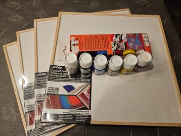 liquitex verf en panelen beschikbaar voor biedingen