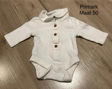 Witte romper (Primark, maat 50) beschikbaar voor biedingen