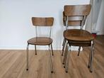 4 vintage stoelen, Huis en Inrichting, Ophalen, Gebruikt